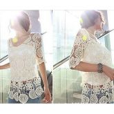 BLUSA BRANCA RENDA